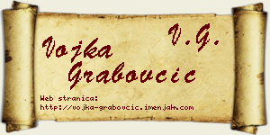 Vojka Grabovčić vizit kartica